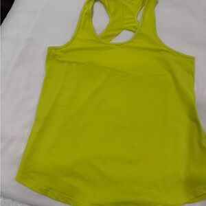 Neon Yellow Racerback Tank Top